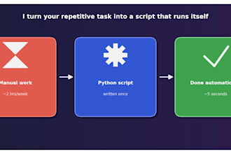 write a custom python script for your task