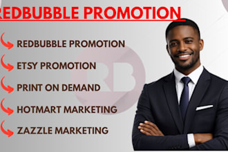 promote your shopify and redbubble store for more visibility