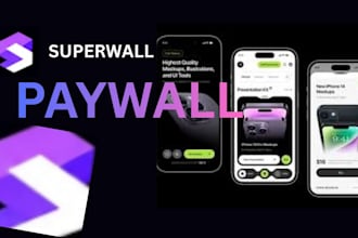 design high converting revenuecat paywall, superwall integration for mobile app