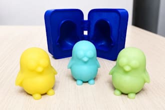 do 3d cad model for silicone mold, chocolate, resin molds and plastic product