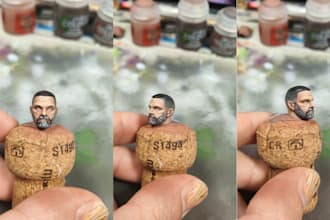 create custom 3d head sculpt, portrait bust, stl for 3d printing and painting