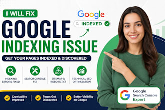 fix google indexing issues search console professionally optimize technical SEO