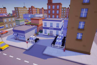 create a high quality roblox city map or roblox obby in roblox studio