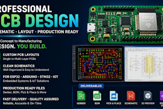 do esp32 pcb design schematic multilayer pcb layout gerber files stm32 pcb esp32