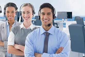 provide professional call center virtual assistant and customer support services