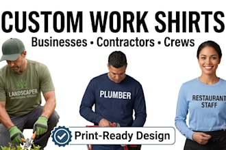 design custom work shirts for your business or crew