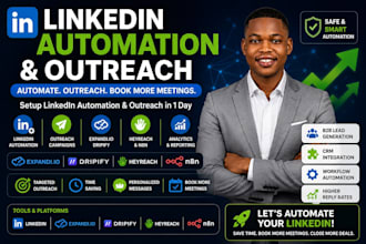 setup linkedin automation and outreach with expandi io dripify heyreach n8n