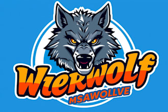 create outstanding werewolf logo with express delivery