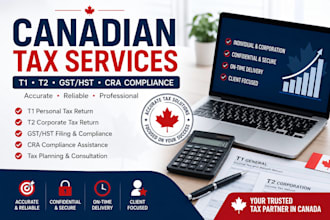 prepare canadian t1 t2 tax returns and gst hst filing