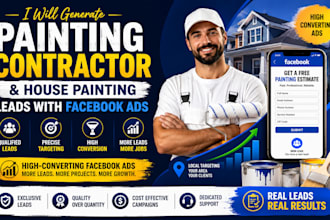 generate painting contractor and house painting leads with facebook ads