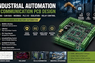 design industrial automation pcb for rs485 can modbus plc and isolated io system