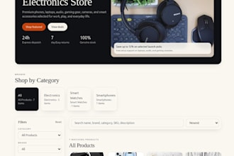 build a custom full stack ecommerce website with admin dashboard