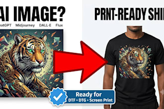turn your ai image into a print ready tshirt design