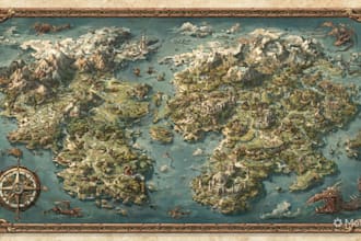 create city, event, tourist, and fantasy map illustration