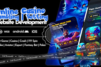 develop sport bet app,slot, sport bet website, crash game, poker igaming website