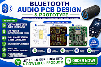 do bluetooth audio pcb design and prototype for battery powered devices