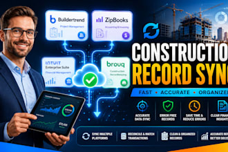 sync buildertrend, zipbooks, intuit enterprise suite, brouq construction records