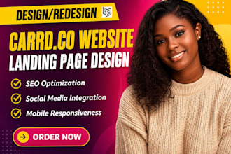design carrd website, carrd landing page, carrd co, redesign carrd website