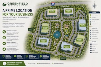 create professional real estate marketing map site plan master plan property map