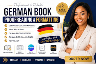 proofread and edit german book novel beta read romance fantasy nonfiction memoir