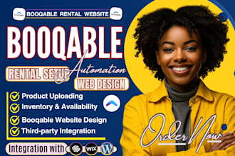 design booqable rental website for event, equipment, and party rental businesses
