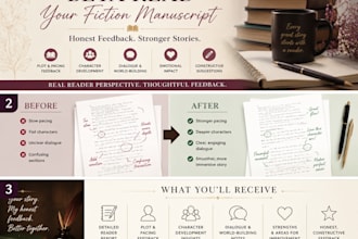 beta read your fiction manuscript and provide honest feedback
