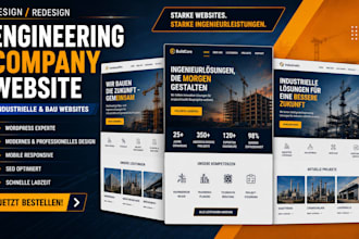 develop engineering company wordpress website for industrial businesses