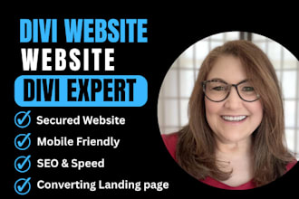 build wordpress business website uing divi theme, divi builder