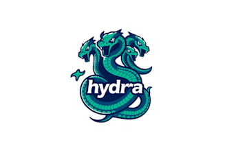 create amazing hydra logo with source file in 12 hours
