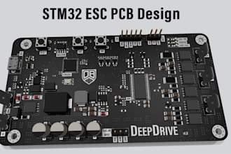design pcb and electronics hardware prototypes for stm32 esp32 projects