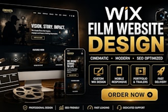 design wix film website cinematic film production for your company update