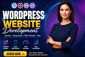 build wordpress website design, ecommerce website development or redesign