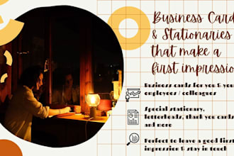 design a business card and matching brand stationery