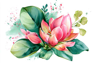 do a watercolor botanical illustration