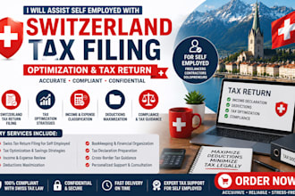 assist self employed with switzerland tax filing optimization and tax return