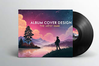 design album cover design, album cover art, music cover art