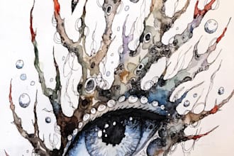 do a watercolor tattoo design
