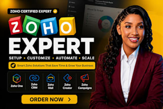 setup zoho one zoho crm zoho  campaigns  books mail desk zoho form people flows