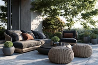 create photorealistic outdoor renders, landscape design