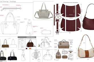 design trendy handbag, tote bag, school bag, duffle bag luggage and techpack