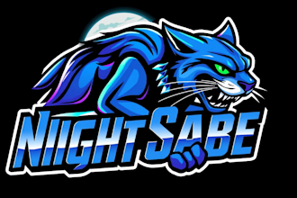 create unique night saber logo with unlimited revisions