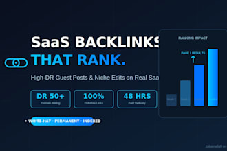 build saas backlinks via guest posts on DR 50 plus tech and saas blogs
