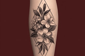 design a modern and minimalist tattoo design