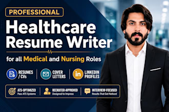 write ats optimized nursing, pharmacy resume, CV, cover letter, linkedin