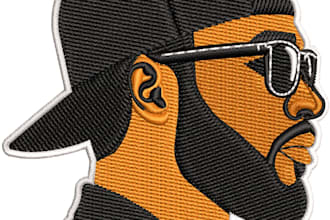 digitize logo to dst, pes embroidery file with fast turnaround