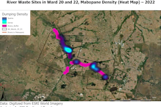 digitize maps and create gis shapefiles or geodatabases