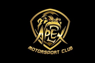 design a cool premium logo for a motorsport club