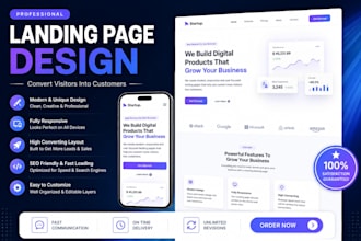 create attractive lending page in one peag website
