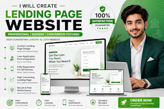 create attractive lending page in one peag website