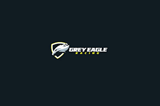 design auto racing team logo